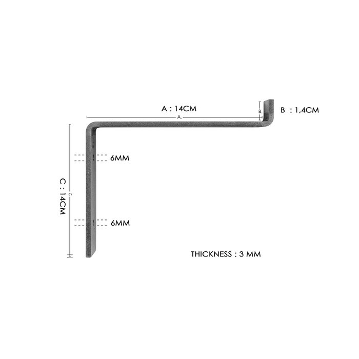 Hanah Home Lam002 Estantería Decorativa de Pared en Madera y Metal Negro y Nogal Hanah Home Lam002 Estantería Decorativa de Pared en Madera y Metal Negro y Nogal